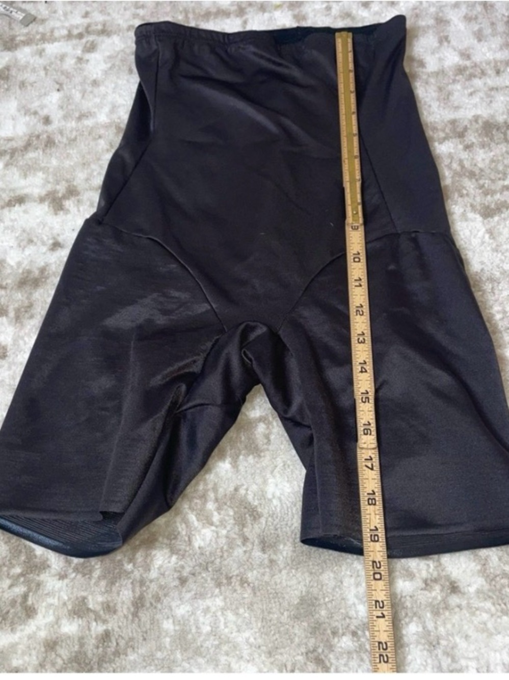 Cupid Black Slimming Shaping Shorts shape wear tummy thigh trimming SZ XL - Picture 7 of 9